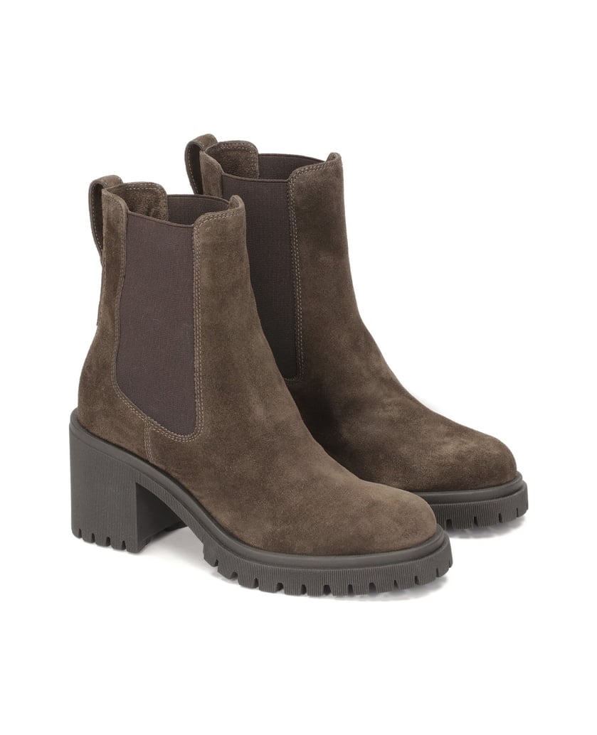 Kazar-Suede-heeled-boots-with-elastic-bands-hnědá