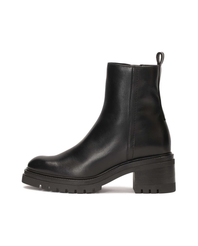 Kazar-Black-heeled-boots-with-a-simple-upper-černá