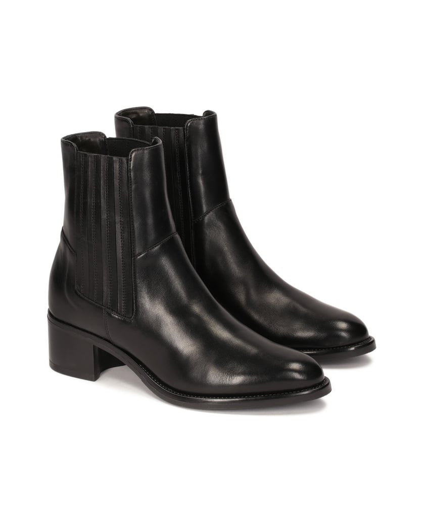 Kazar-Leather-boots-with-elastic-bands-čierna