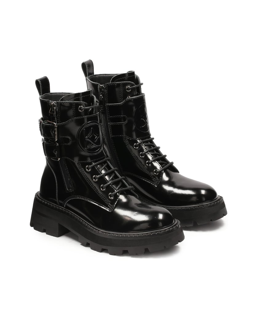 Kazar-Damen-Lederstiefel-im-Militärstil