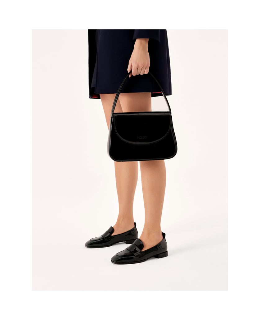 Kazar-Lackierte-Slipper-mit-flachen-Absätzen