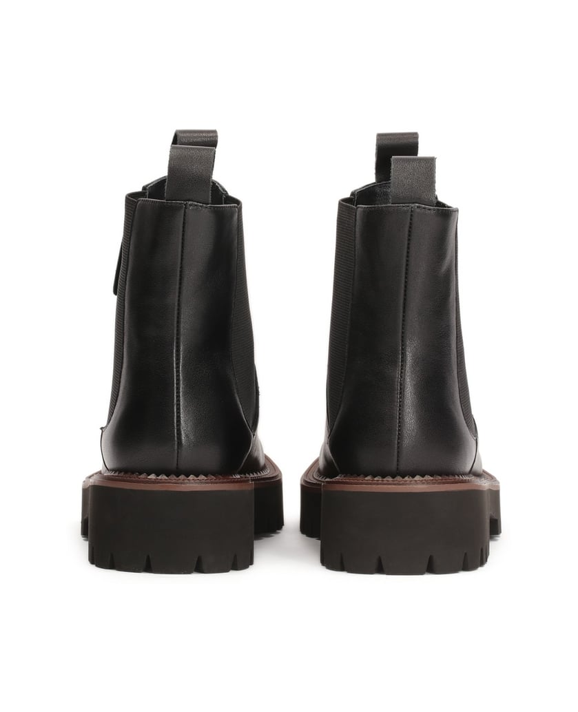 Kazar-Schwarze-Chelsea-Stiefel-mit-braunen-Pas