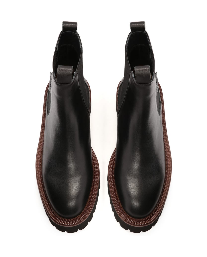 Kazar-Schwarze-Chelsea-Stiefel-mit-braunen-Pas