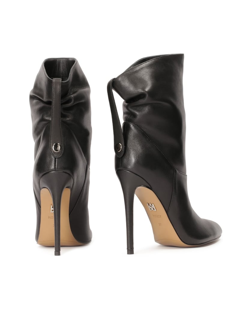 Kazar-Slip-on-boots-with-crinkle-upper-čierna