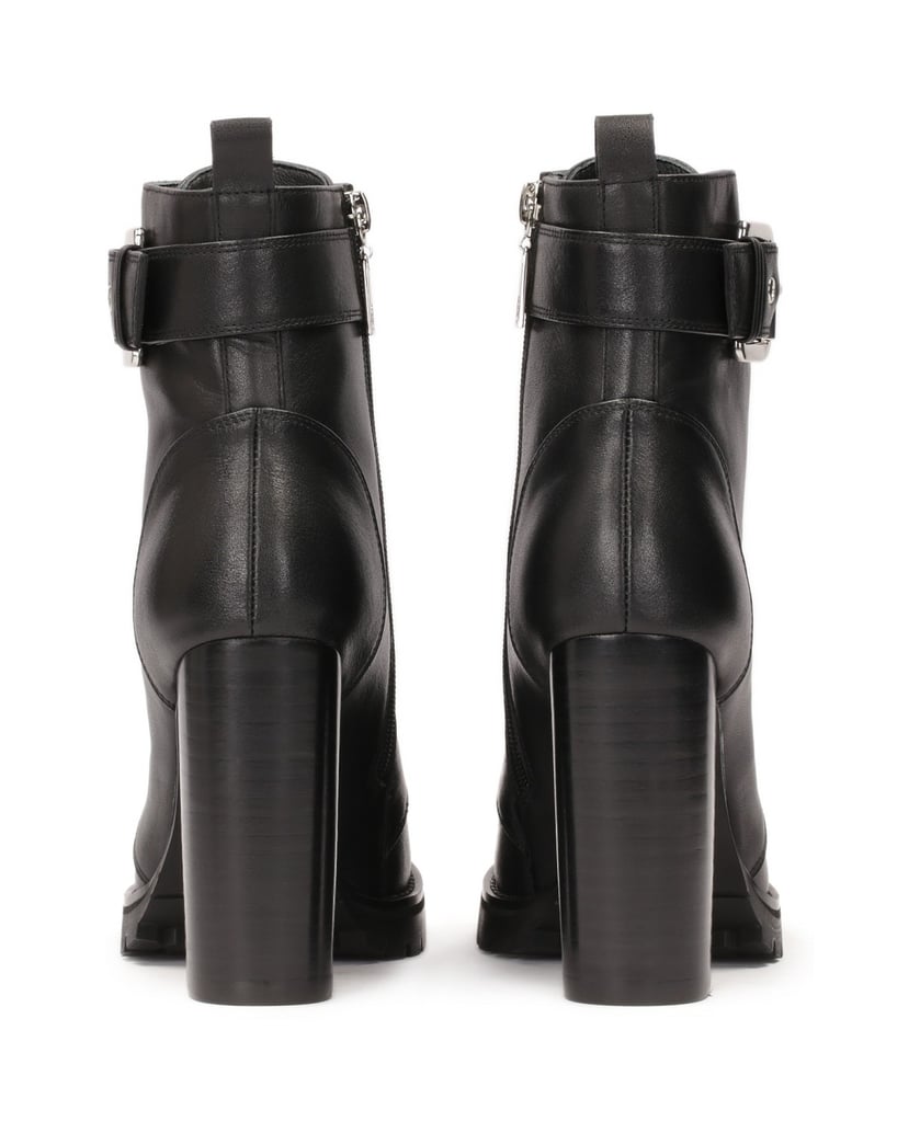 Kazar-Schwarze-Stiefel-mit-Gürtel-mit-Schnalle