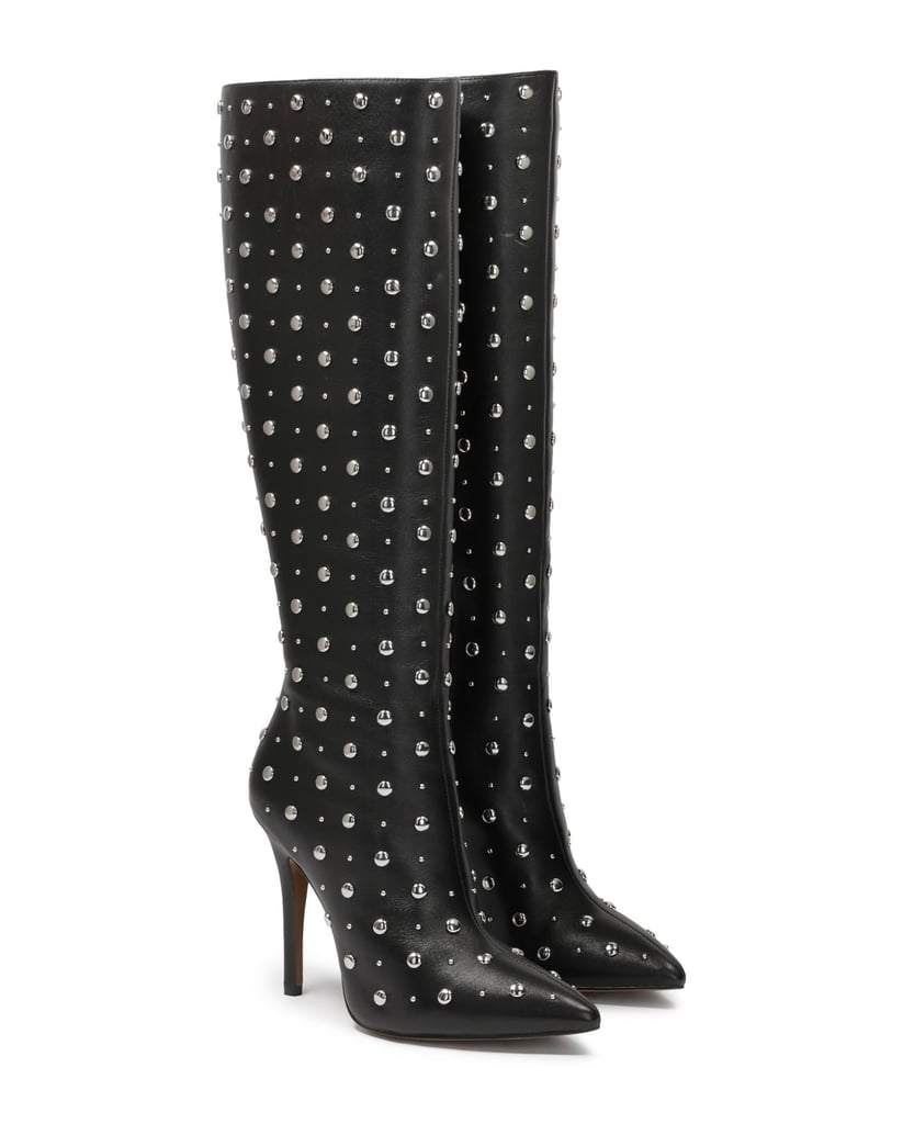 Kazar-Schwarze-genietete-Stiefel