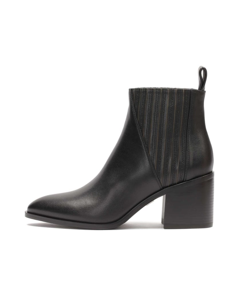 Kazar-Unbuttoned-boots-with-a-wide-heel-černá