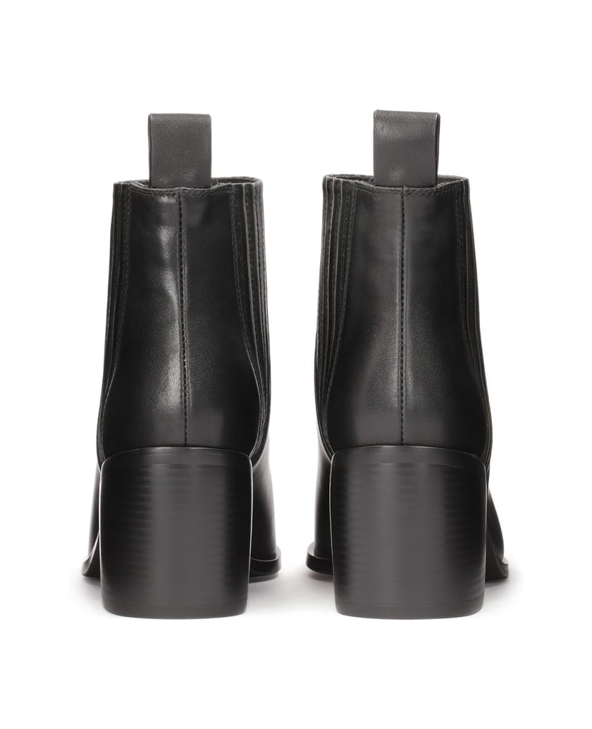 Kazar-Unbuttoned-boots-with-a-wide-heel-černá