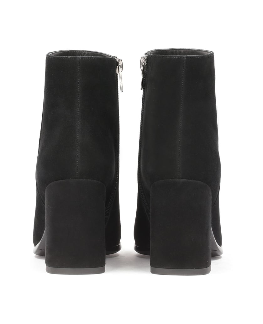 Kazar-Black-suede-pointed-toe-boots-černá