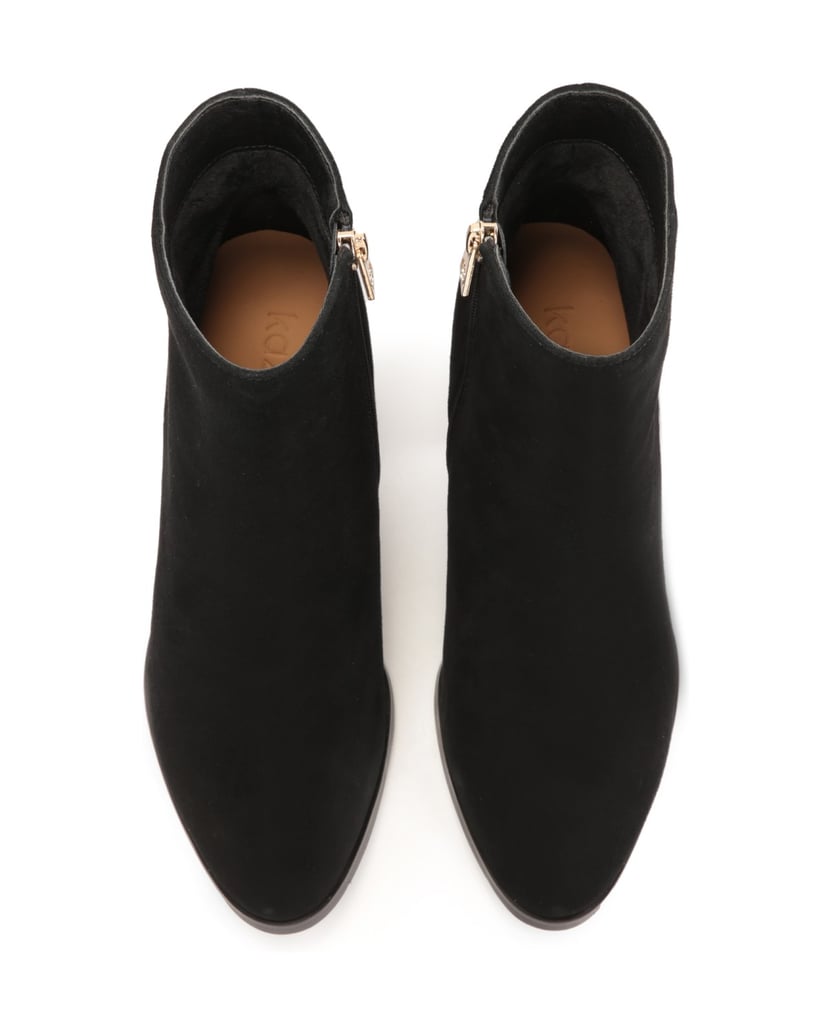 Kazar-Wildlederstiefel-mit-verziertem-Absatz-schwarz