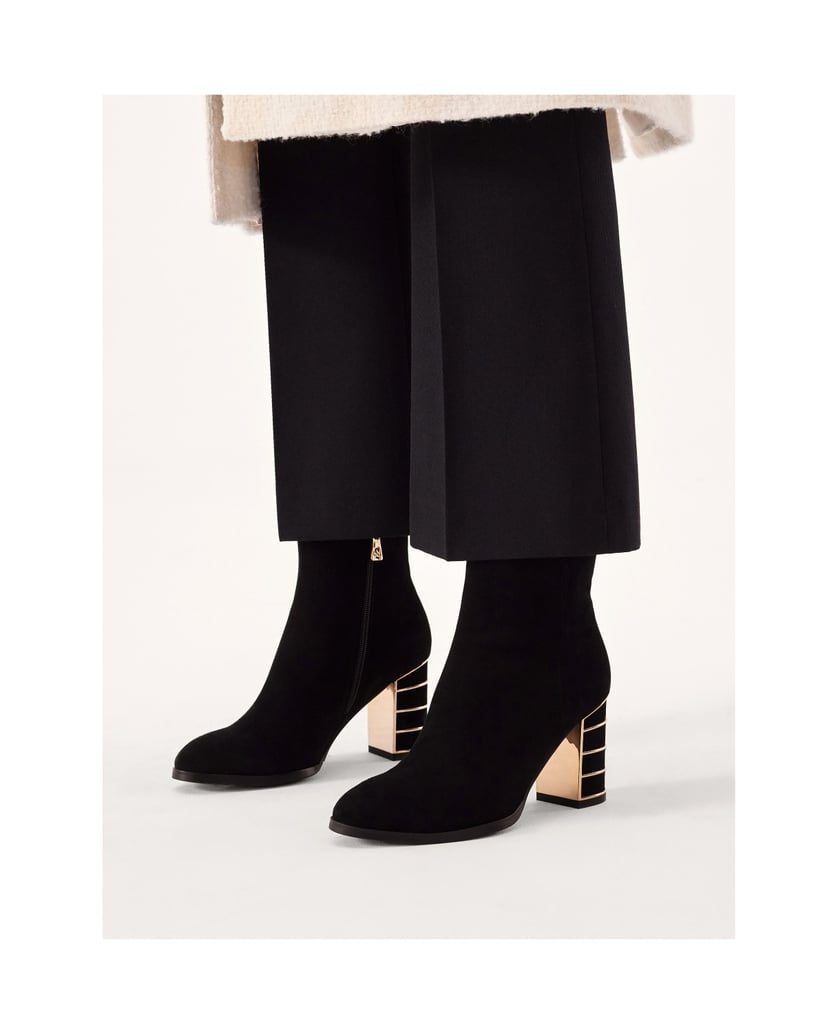 Kazar-Wildlederstiefel-mit-verziertem-Absatz-schwarz