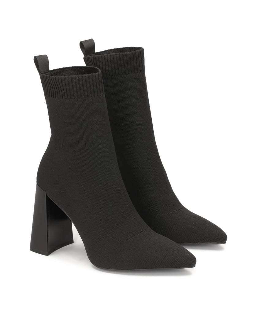 Kazar-Elastic-heeled-boots-černá