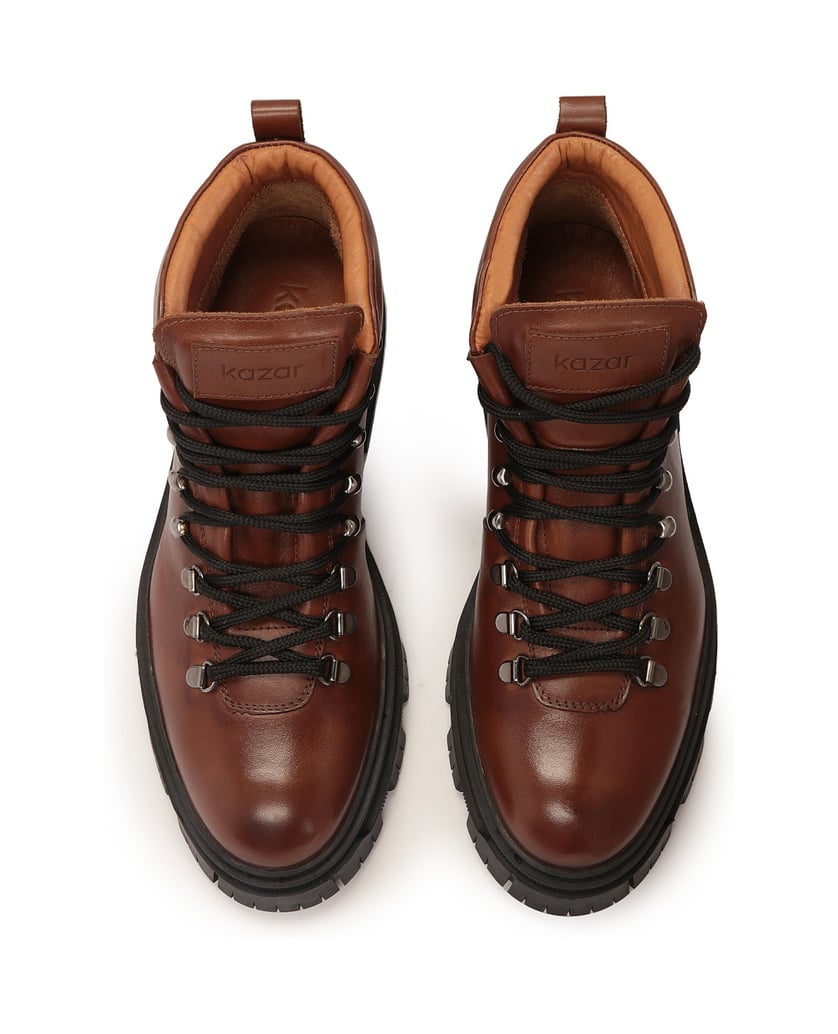 Kazar-Braun-gebundene-Herrenstiefel