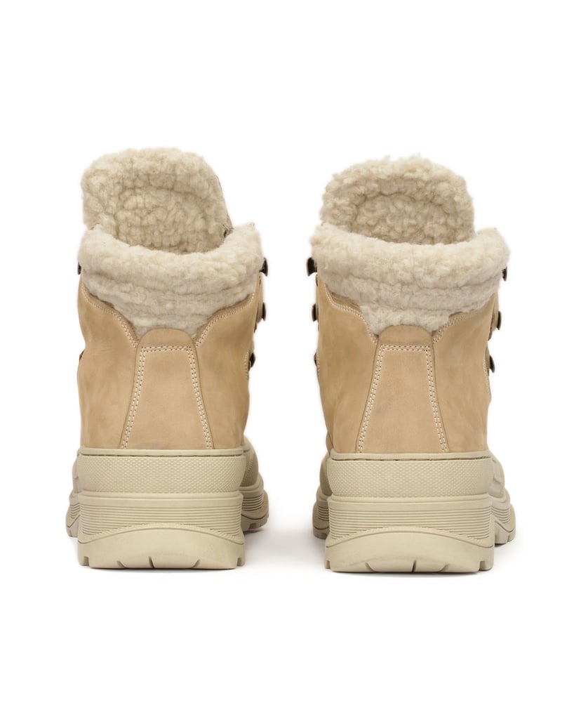 Kazar-Lace-up-boots---nubuck-snow-boots-béžová