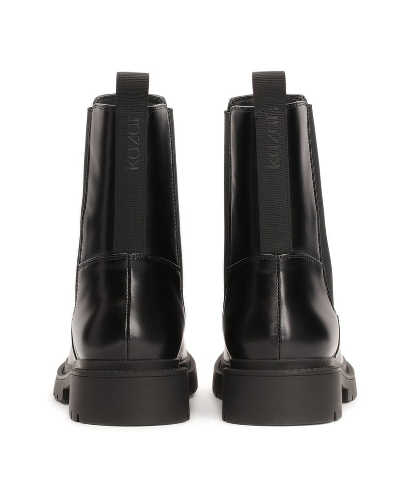 Kazar-Black-leather-women's-Chelsea-boots-černá