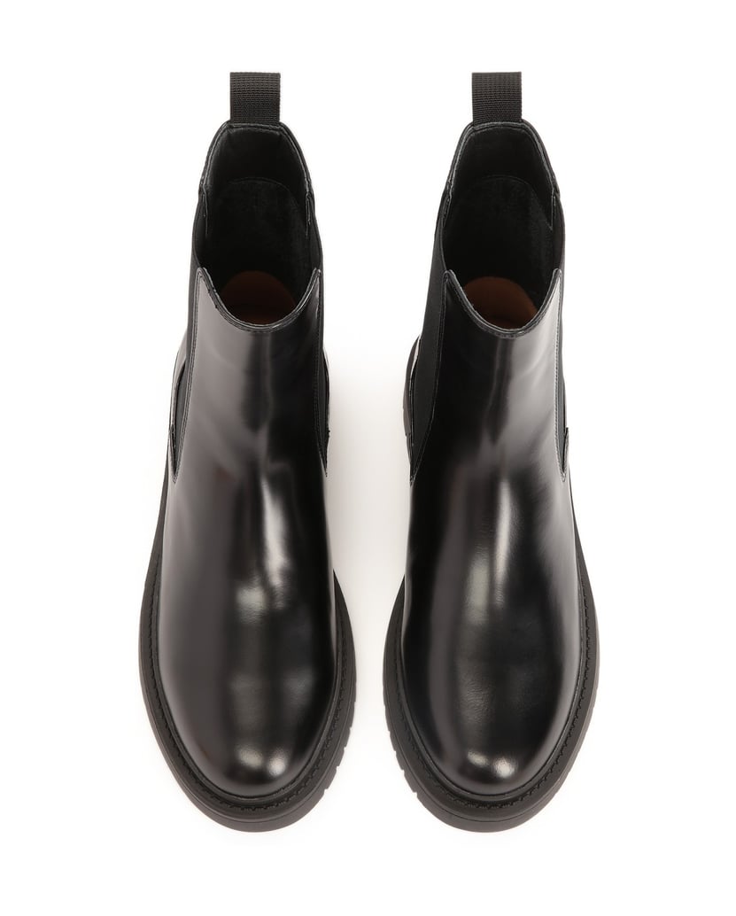 Kazar-Black-leather-women's-Chelsea-boots-černá