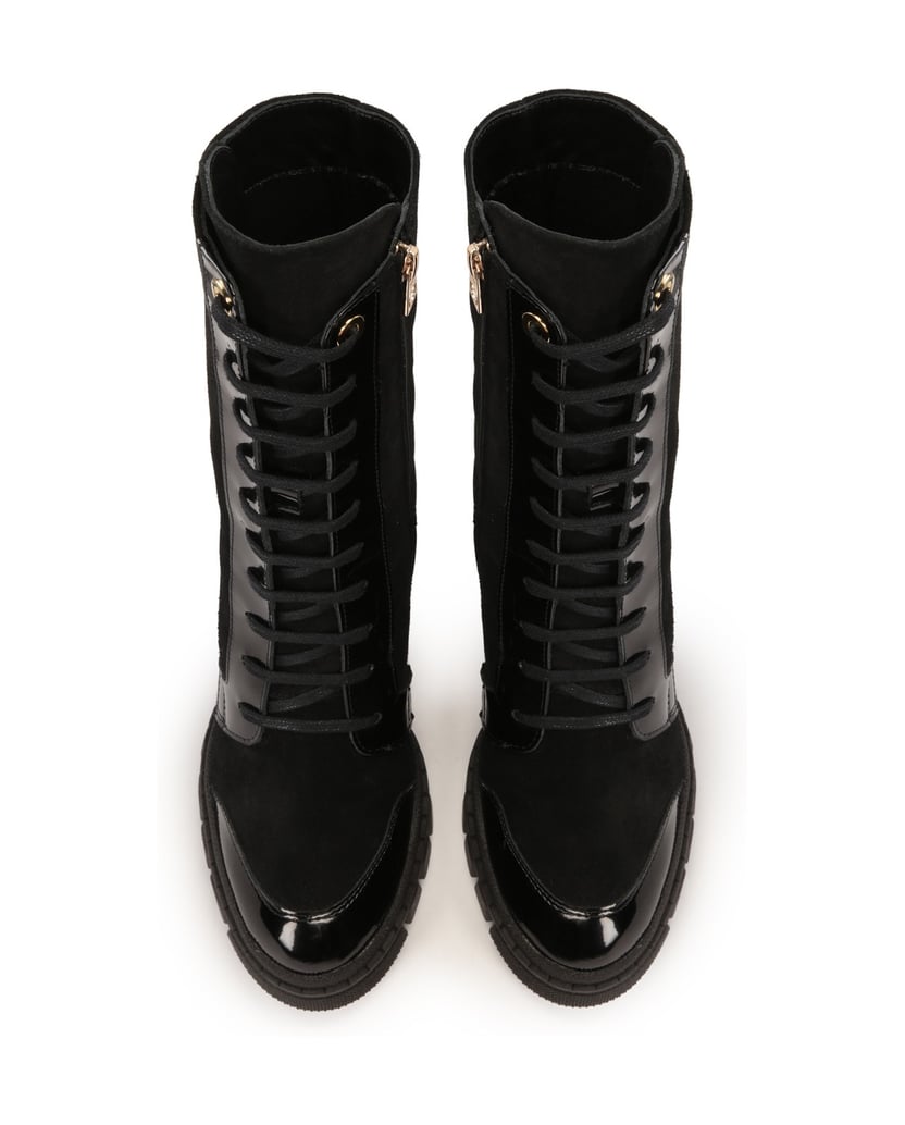 Kazar-Stiefel-aus-Wildleder-und-Lackleder