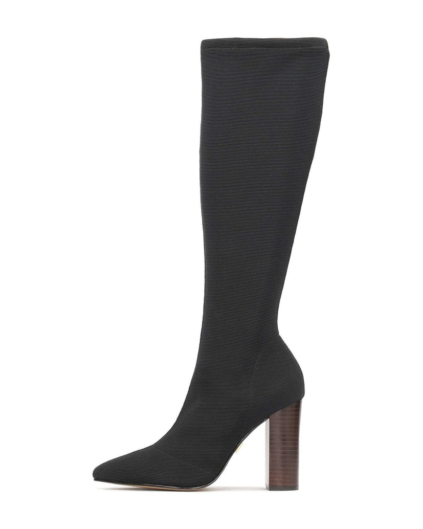 Kazar-Stiefel-aus-Stretchmaterial-mit-braunen-schwarz