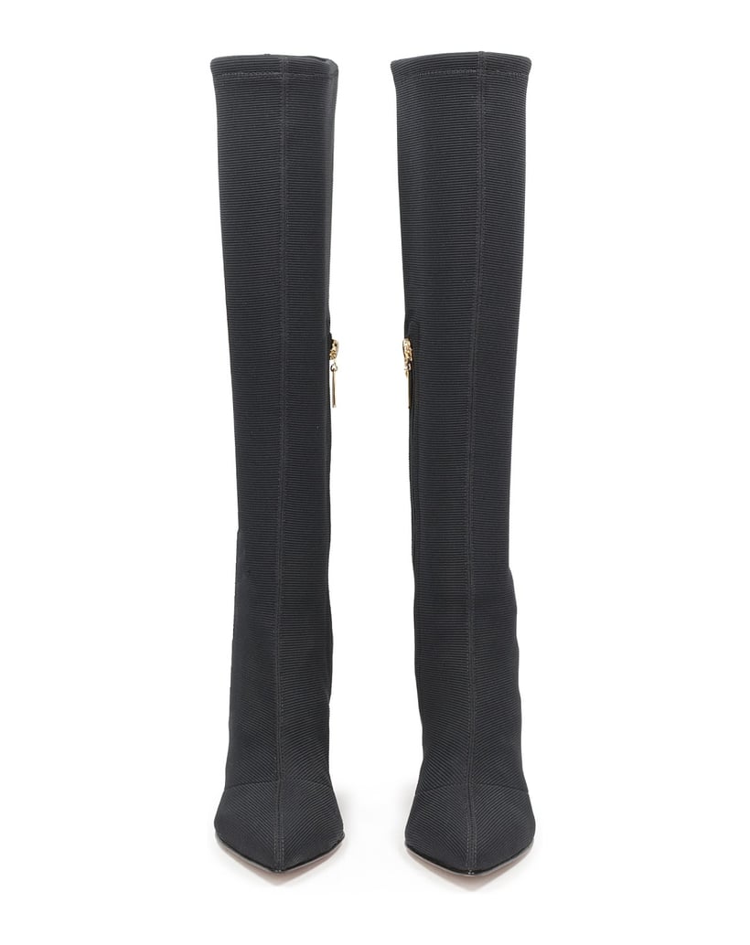 Kazar-Stiefel-aus-Stretchmaterial-mit-braunen-schwarz