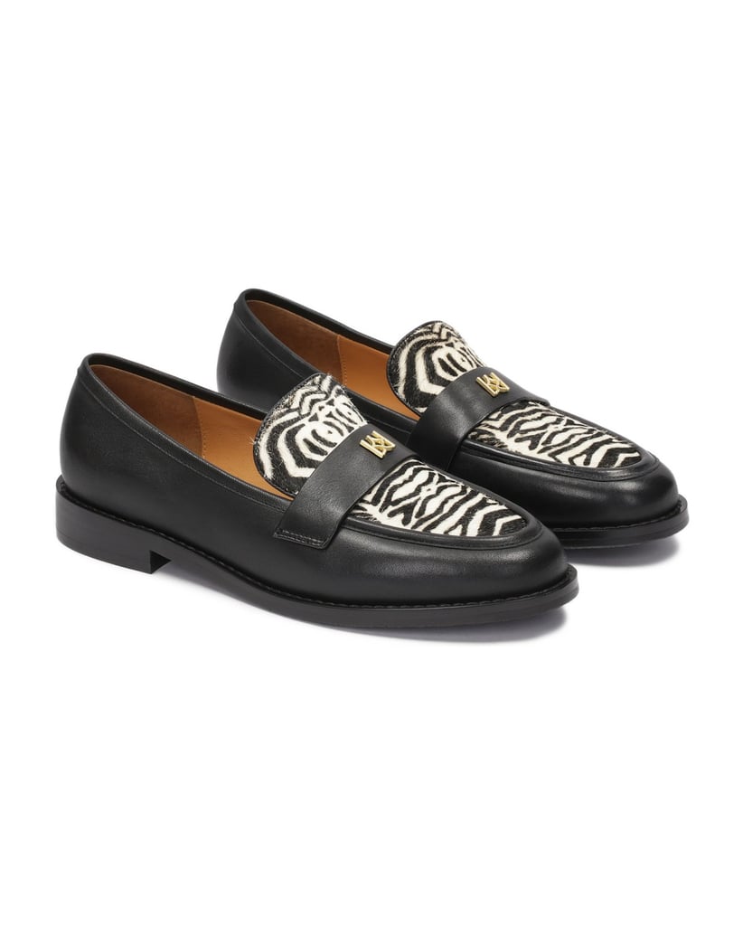 Kazar-Slipper-aus-Leder-mit-Naturhaar-im-Zebra