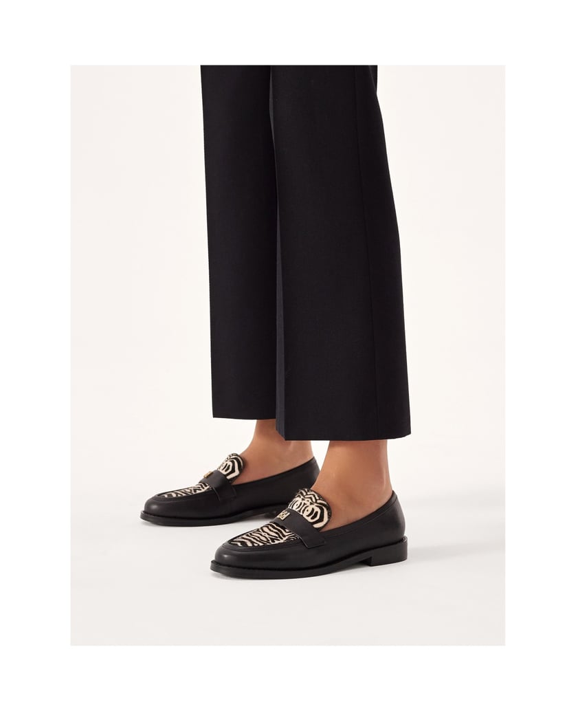 Kazar-Slipper-aus-Leder-mit-Naturhaar-im-Zebra