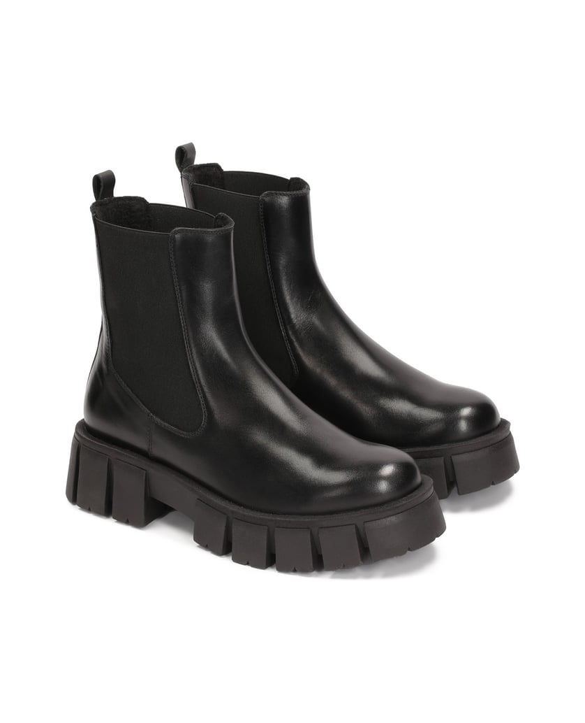 Kazar-Klassische-Stiefel-mit-elastischen-Einsä-schwarz