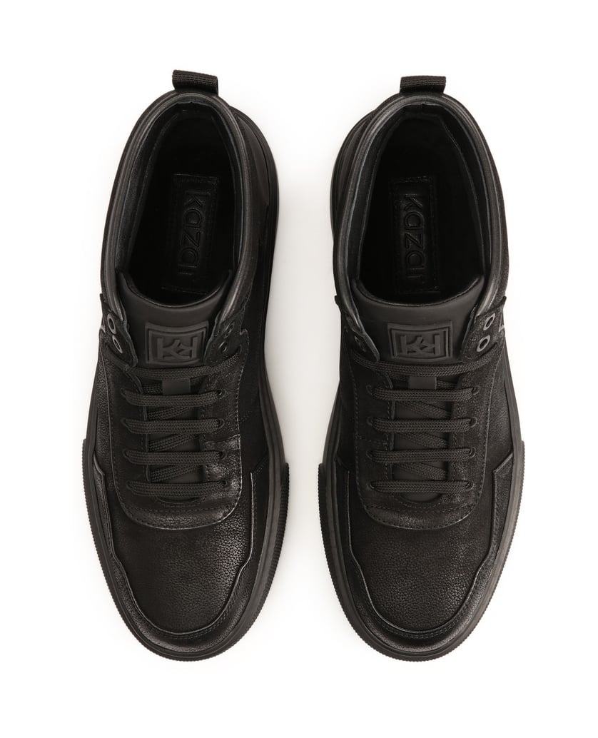 Kazar-Herrensneaker-aus-Leder-mit-knöchellange