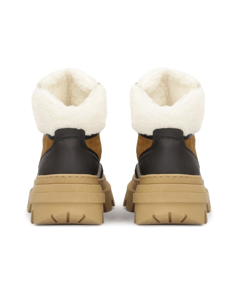 Kazar-Braune-und-schwarze-Stiefel-mit-dicker-S-braun