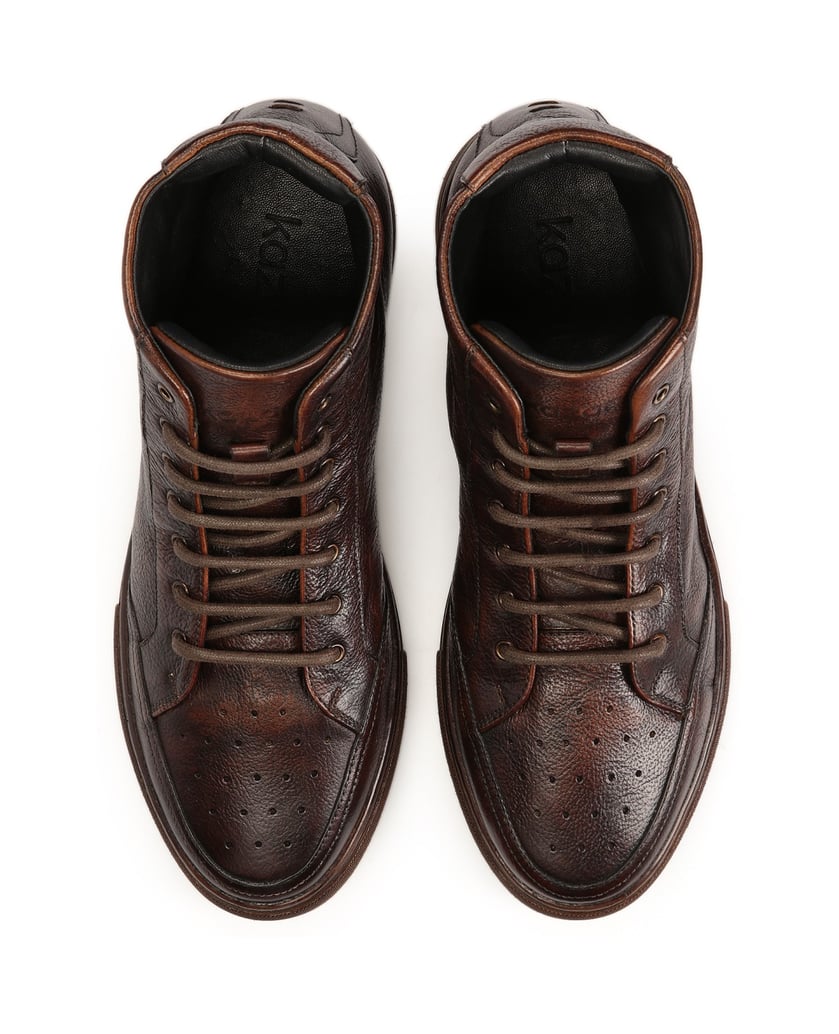 Kazar-Braune-Schnürsenkel-Sneakers-braun