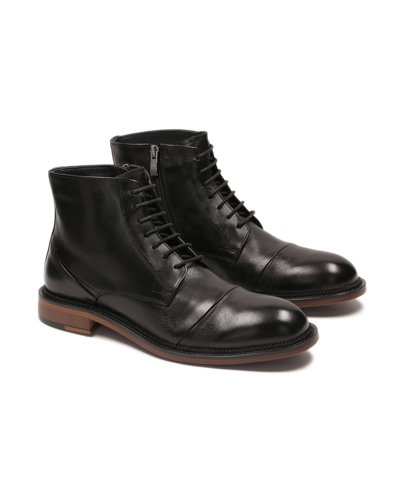 Kazar-Elegante-Herrenstiefel-mit-gebundenem-Sc-schwarz