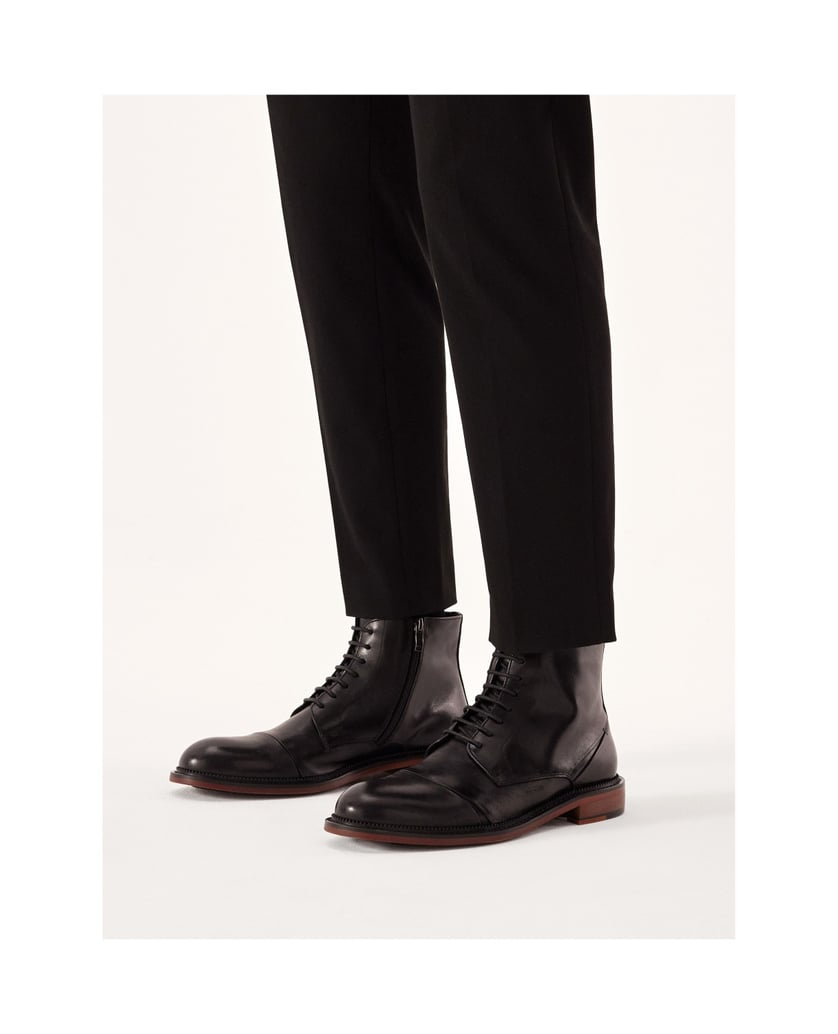 Kazar-Elegante-Herrenstiefel-mit-gebundenem-Sc-schwarz