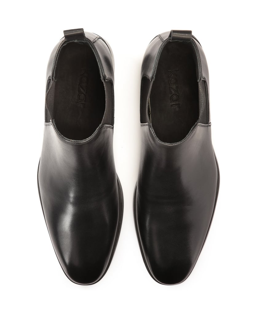 Kazar-Schwarze-Chelsea-Stiefel-aus-Leder-für-M