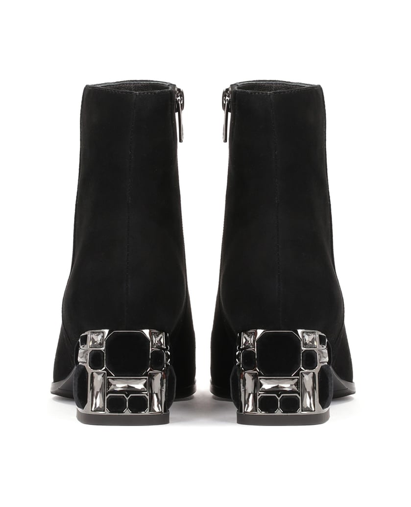 Kazar-Suede-boots-on-a-wide-heel-decorated-with-large-zirconia-černá