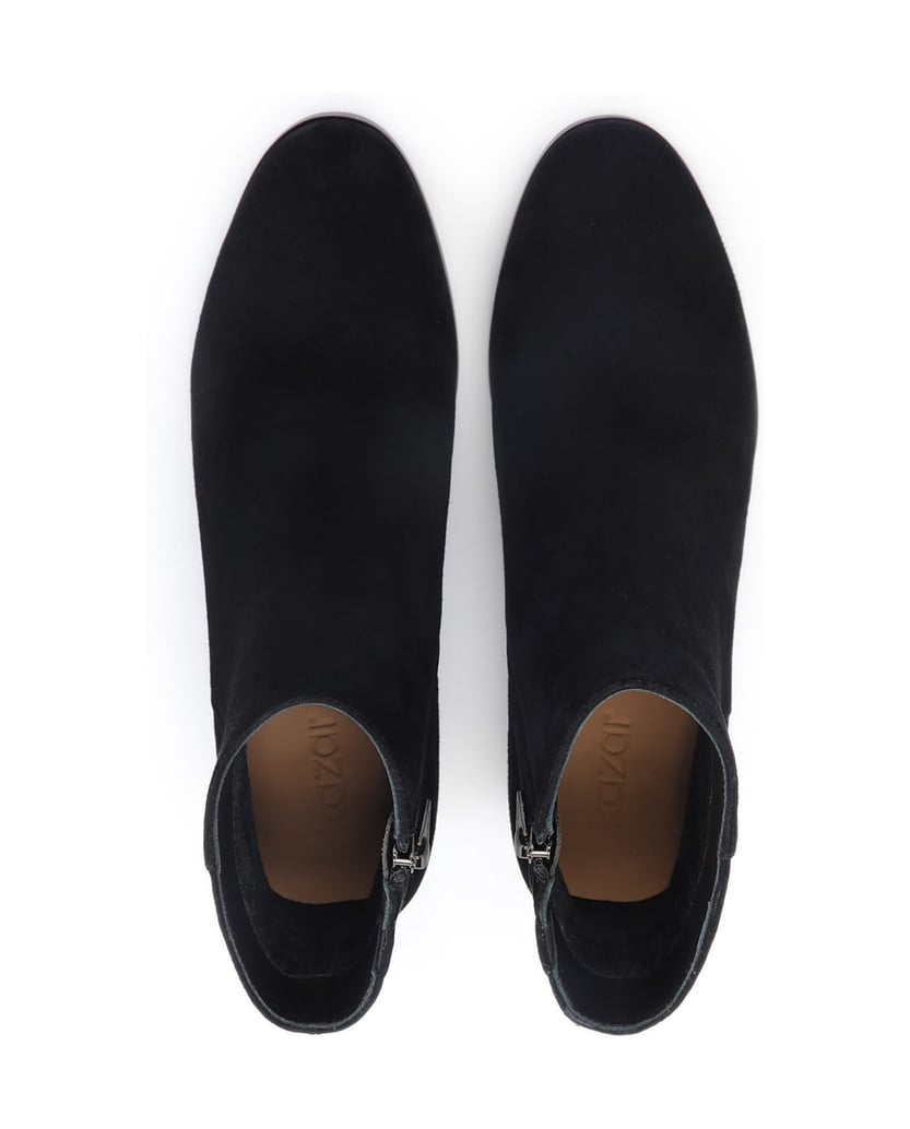 Kazar-Suede-boots-on-a-wide-heel-decorated-with-large-zirconia-černá