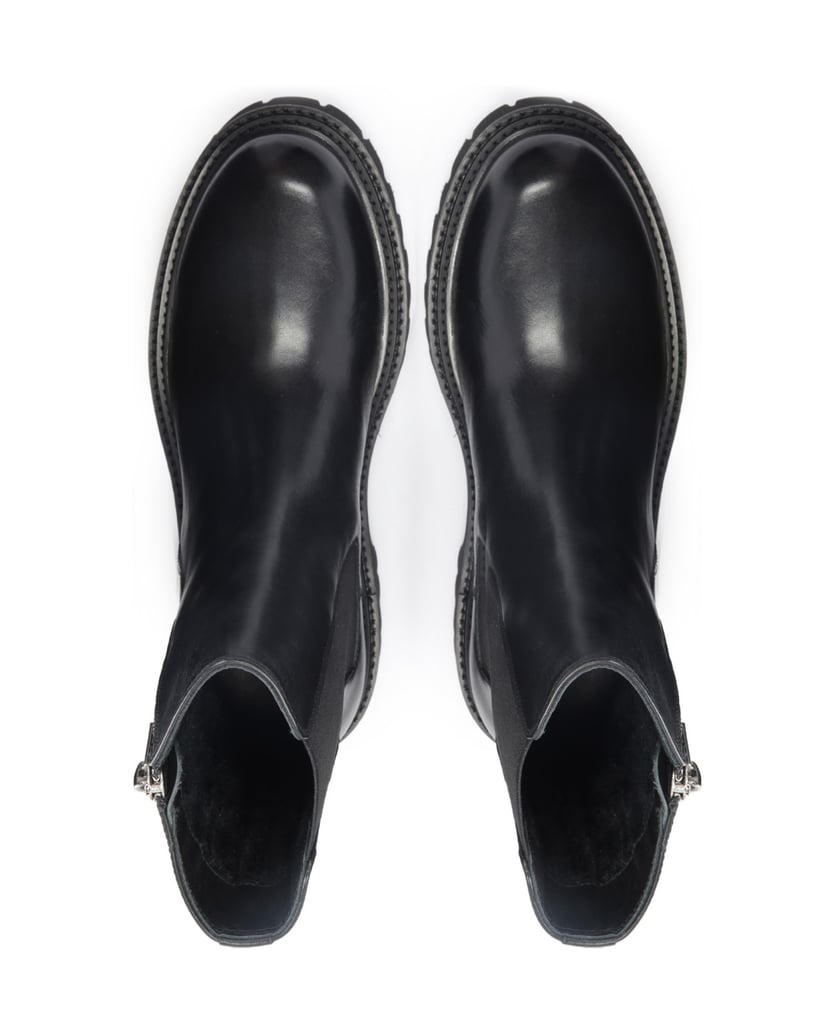 Kazar-Flache-Herrenstiefel-aus-Leder-mit-dicke