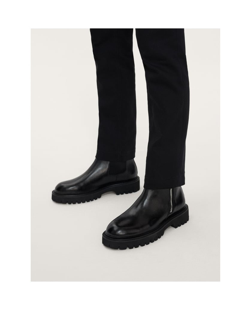 Kazar-Flache-Herrenstiefel-aus-Leder-mit-dicke