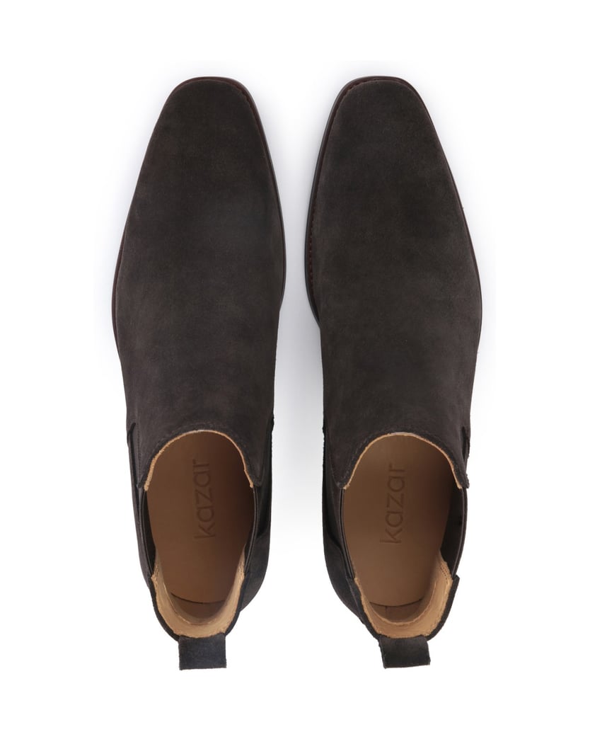 Kazar-Herren-Chelsea-Stiefel-aus-braunem-Wildl-dunkelbraun