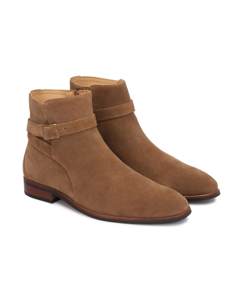 Kazar-Hellbraune-Wildlederstiefel-mit-Reißvers