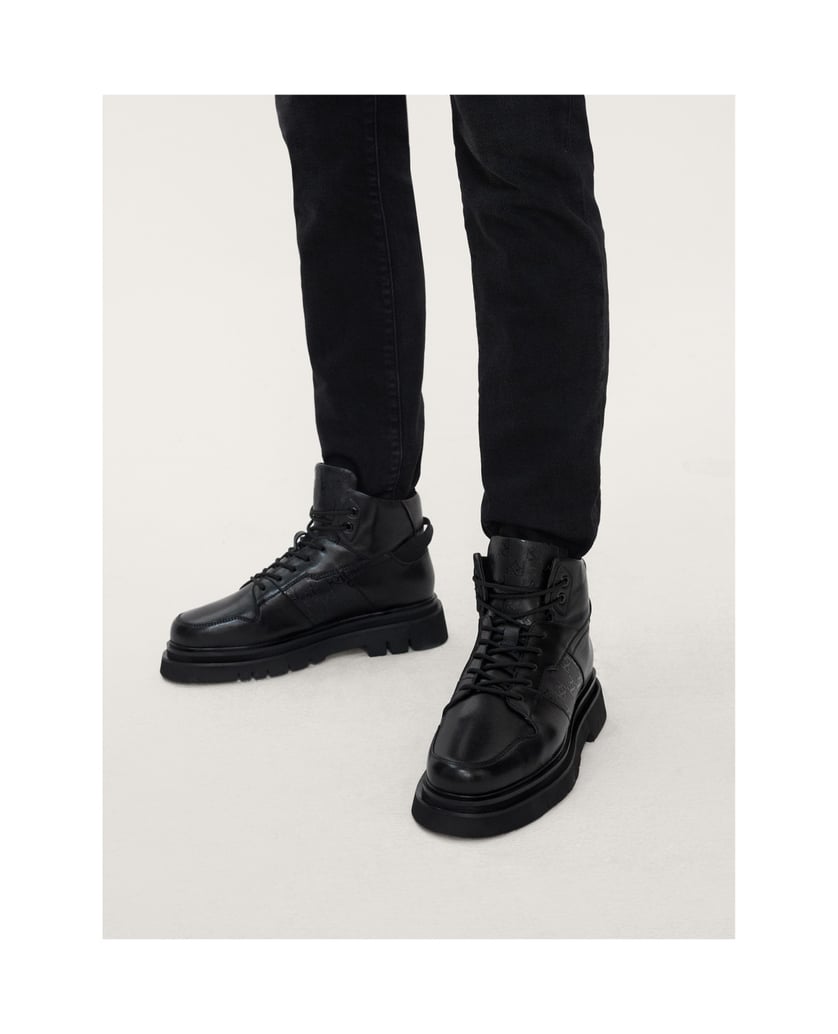 Kazar-Herrenschuhe-aus-schwarzem-Leder-mit-Ele