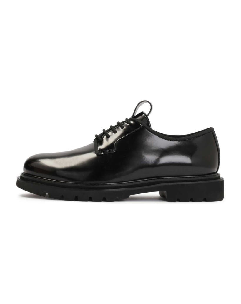Kazar-Men’s-minimalistic-Derby-shoes-with-a-thick-grooved-sole-černá