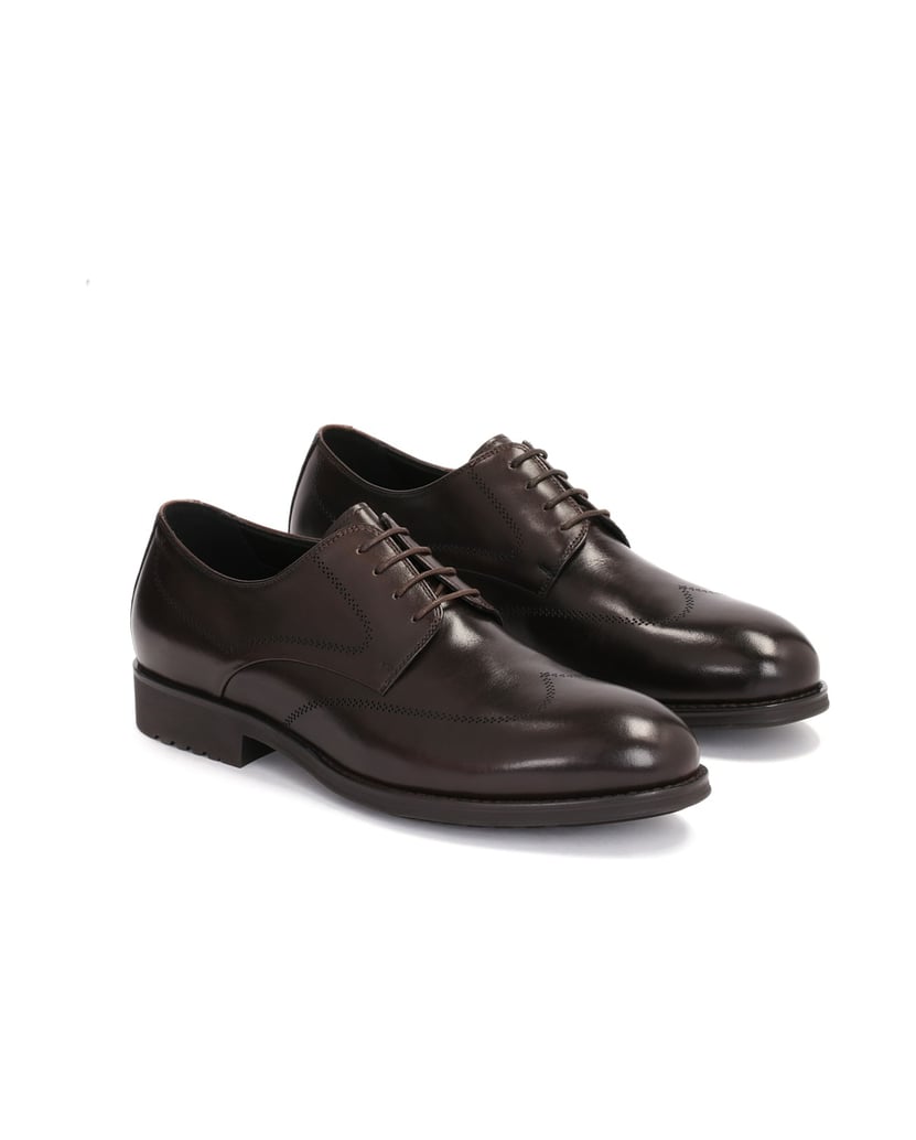 Kazar-Braune-Derby-Schuhe-für-Herren-mit-elega