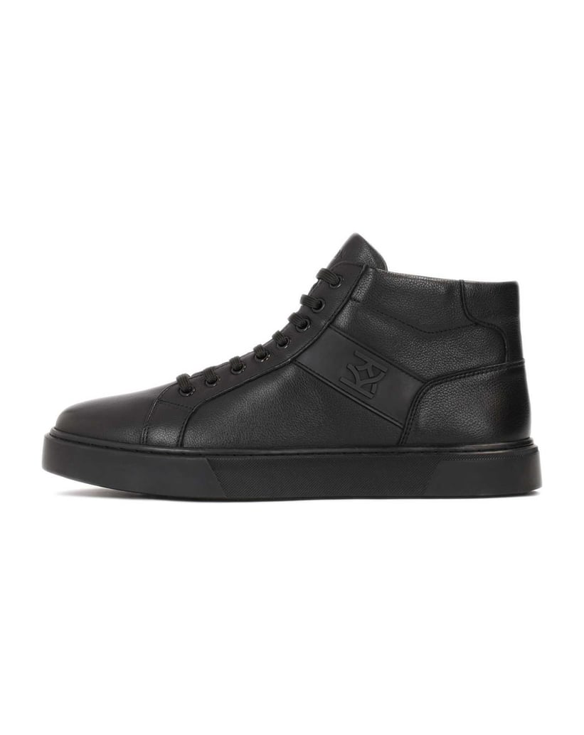 Kazar-Men’s-high-sneakers-decorated-with-a-monogram-čierna