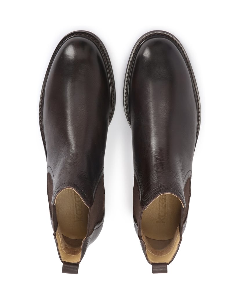 Kazar-Klassische-braune-Chelsea-Stiefel-aus-ge