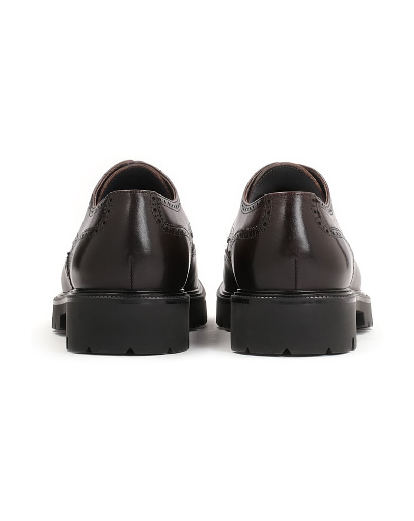 Kazar-Luxuriöse-braune-Brogues-mit-Rosetten-Ve