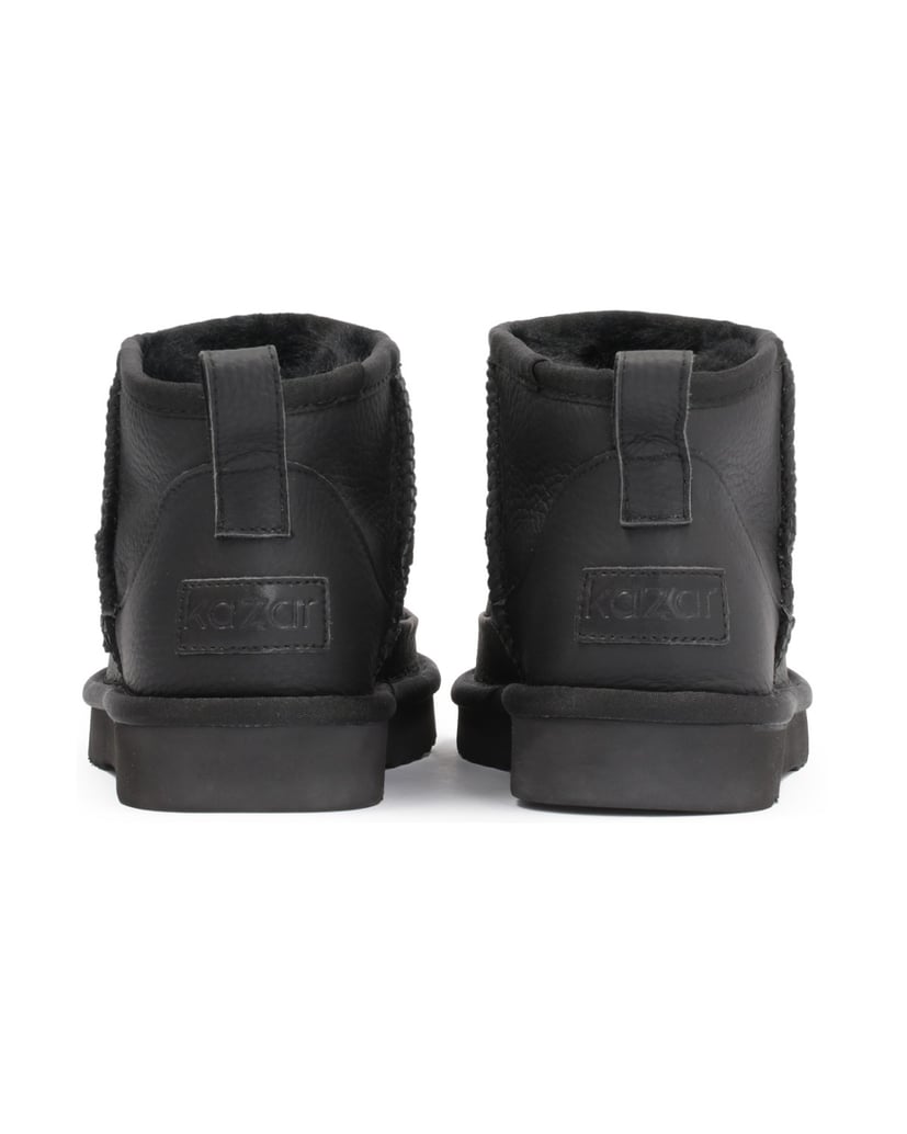 Kazar-Ladies’-black-insulated-leather-snow-boots-čierna