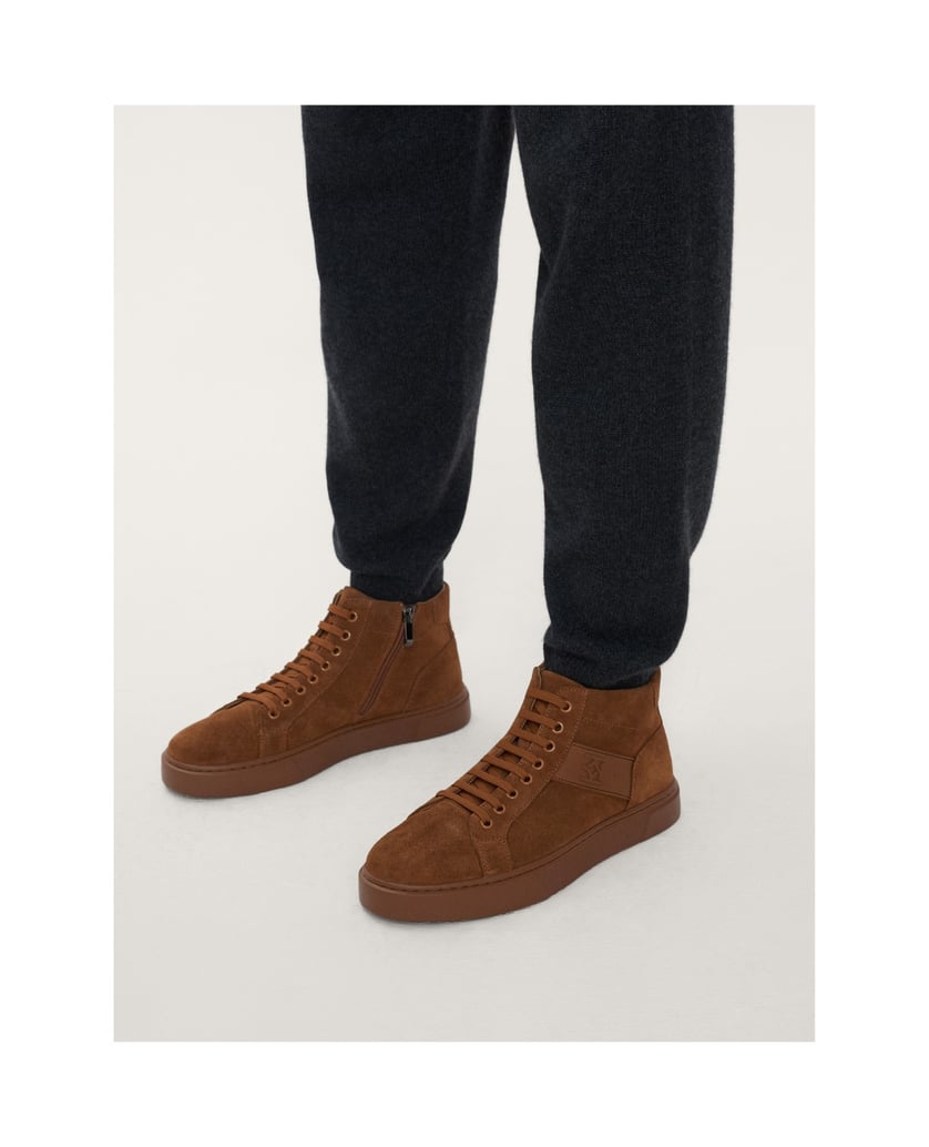 Kazar-Braune-Herren-Sneakers-aus-Wildleder-mit