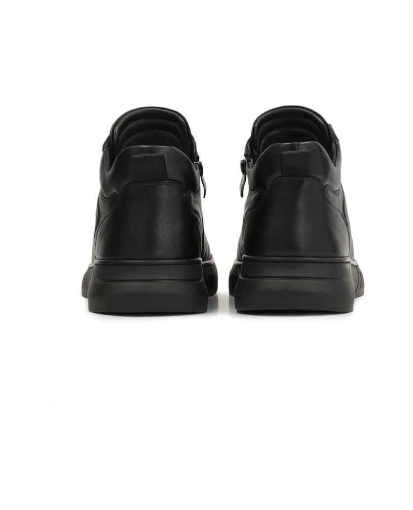 Kazar-Herren-Schnürsneaker-mit-Steppung-schwarz