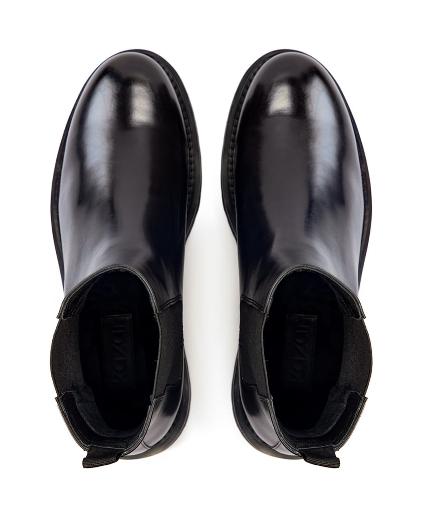Kazar-Insulated-leather-Chelsea-boots-čierna