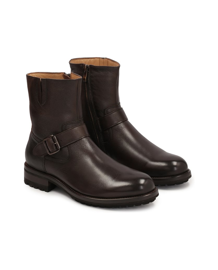 Kazar-Braune-Herrenstiefel-mit-hohem,-losem-Ob