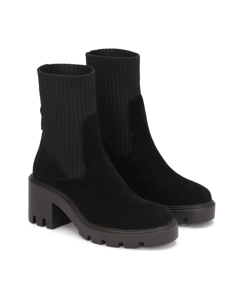 Kazar-Schwarze-Wildlederstiefel-mit-Schaft-aus-schwarz